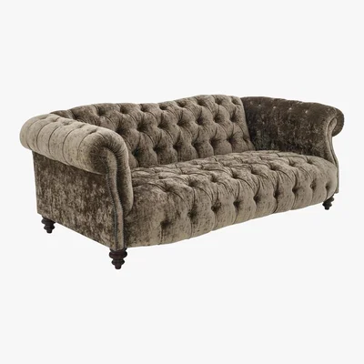 Furniture Village Tetrad - Southwood 2 Seater Velvet Sofa - Beige
