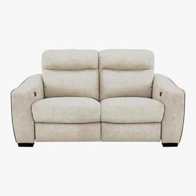 Furniture Village Cressida 2 Seater Fabric Recliner Sofa - Beige