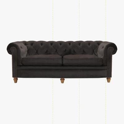 Furniture Village Alexander and James - New England Newport 4 Seater Fabric Sofa - Brown
