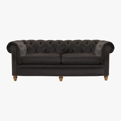 Furniture Village Alexander and James - New England Newport 4 Seater Fabric Sofa - Brown
