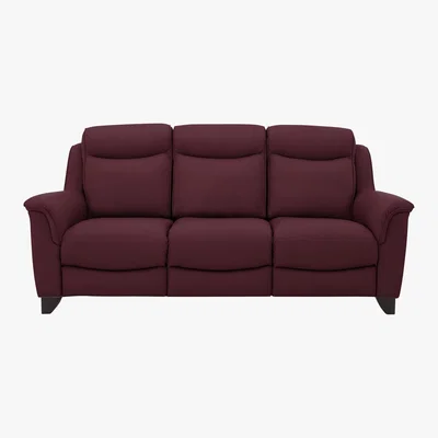 Furniture Village Parker Knoll - Manhattan 3 Seater Leather Power Recliner Sofa