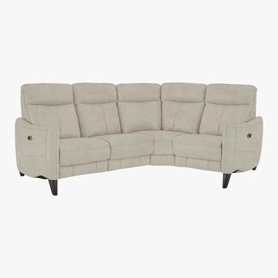 Furniture Village Compact Collection Petit Fabric Corner Sofa - Beige - By Furniture Village