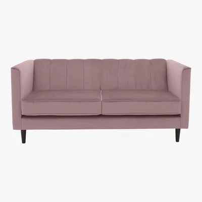 Furniture Village Lace Market 3 Seater Fabric Sofa - Pink