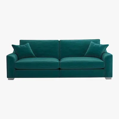 Furniture Village The Lounge Co. - Isobel 4 Seater Fabric Sofa - Teal