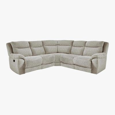 Furniture Village Bounce Fabric Corner Sofa - Beige - By Furniture Village