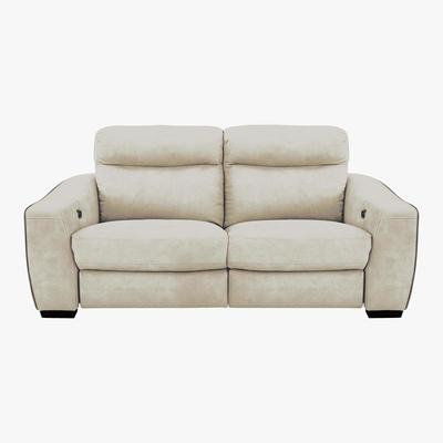 Furniture Village Cressida 3 Seater Fabric Recliner Sofa - Beige - By Furniture Village