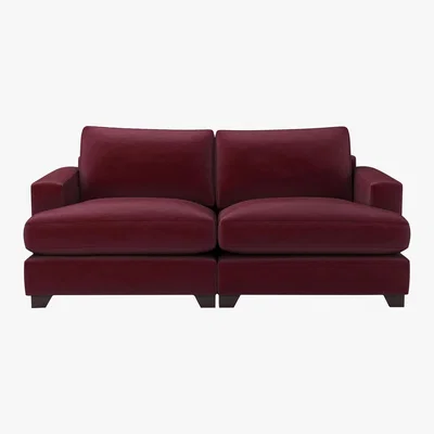 Furniture Village The Lounge Co. - Lorrie 3 Seater Fabric Sofa - Purple