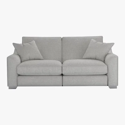 Furniture Village The Lounge Co. - Isobel 3 Seater Fabric Sofa - Silver