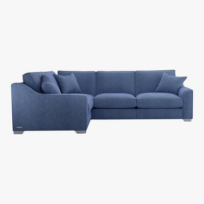Furniture Village The Lounge Co. - Isobel Small Fabric Corner Sofa - Blue