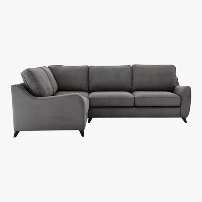 Furniture Village Carrara Fabric Corner Sofa - Grey - By Furniture Village