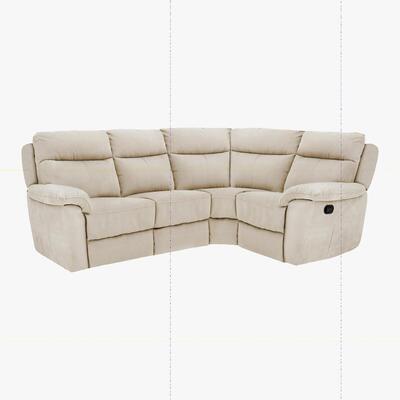 Furniture Village Snug Compact Fabric Corner Sofa