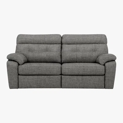 Furniture Village G Plan - Miller 3 Seater Fabric Power Recliner Sofa - Grey