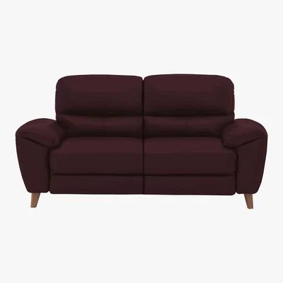 Furniture Village Silverstone 3 Seater Leather Power Recliner Sofa