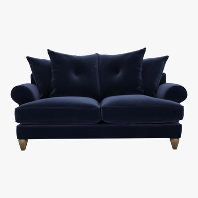 Furniture Village The Lounge Co. - Bronwyn 2.5 Seater Fabric Scatter Back Sofa - Blue