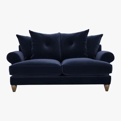Furniture Village The Lounge Co. - Bronwyn 2.5 Seater Fabric Scatter Back Sofa - Blue