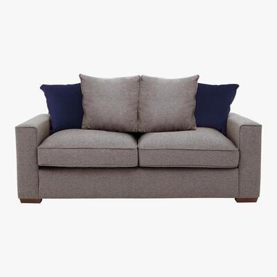 Furniture Village Comfi 2 Seater Pillow Back Fabric Sofa - Grey