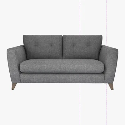 Furniture Village The Lounge Co. - Hermione 2.5 Seater Fabric Sofa - Grey