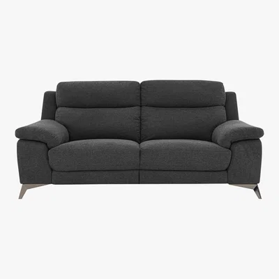 Furniture Village Missouri 3 Seater Fabric Sofa - Black