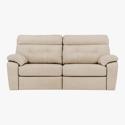 Furniture Village G Plan - Miller 3 Seater Fabric Manual Recliner Sofa - Beige