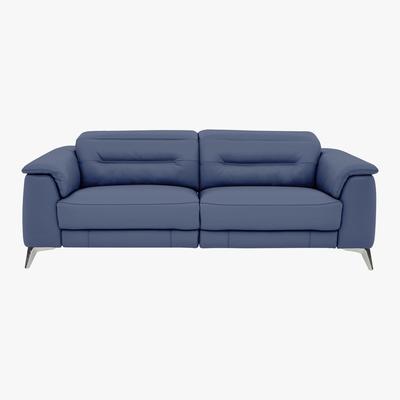 Furniture Village World of Leather - Sanza 3 Seater Leather Power Recliner Sofa with Power Headrests
