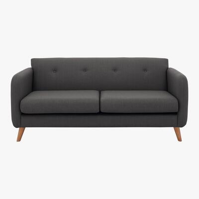 Furniture Village Garrison Lane 3 Seater Fabric Sofa - Grey