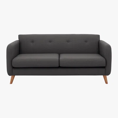 Furniture Village Garrison Lane 3 Seater Fabric Sofa - Grey