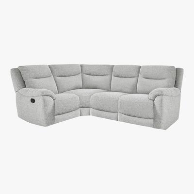 Furniture Village Bounce Compact Fabric Power Recliner Corner Sofa - Grey