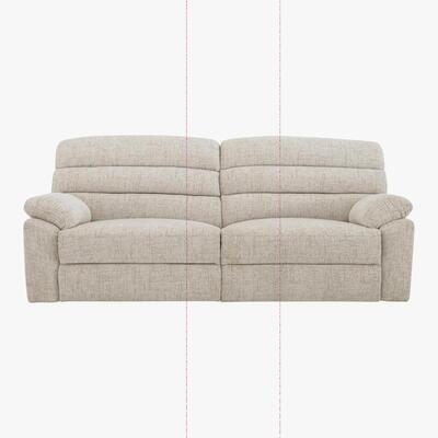 Furniture Village Comfort Story - Page 3 Seater Fabric Sofa - Beige