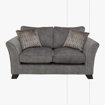 Furniture Village Amora 2 Seater Fabric Classic Back Sofa - Mink
