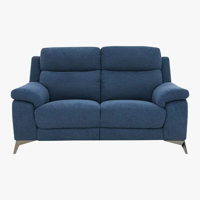 Furniture Village Missouri 2 Seater Fabric Sofa - Blue