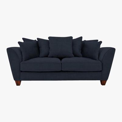 Furniture Village Tangier 3 Seater Pillow Back Fabric Sofa - By Furniture Village