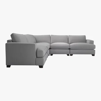 Furniture Village The Lounge Co. - Lorrie Large Fabric Corner Sofa - Grey