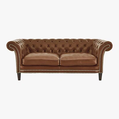Furniture Village Aruba 3 Seater Leather Sofa - Brown