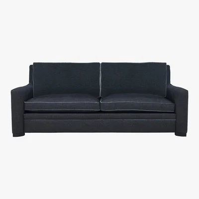 Furniture Village Duresta - The Prestige Collection Bayswater 4 Seater Fabric Classic Back Sofa - Blue