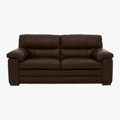 Furniture Village Cozee 2 Seater Leather Sofa - Brown- World of Leather