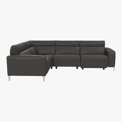 Furniture Village Nicoletti - Lusso Leather Power Recliner Corner Sofa with Power Headrests