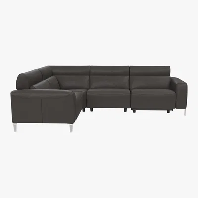 Furniture Village Nicoletti - Lusso Leather Power Recliner Corner Sofa with Power Headrests