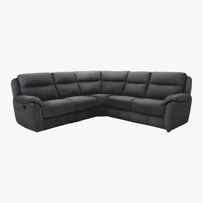 Furniture Village Snug Fabric Power Recliner Corner Sofa