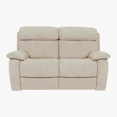 Furniture Village Moreno 2 Seater Fabric Manual Recliner Sofa - Beige - By Furniture Village