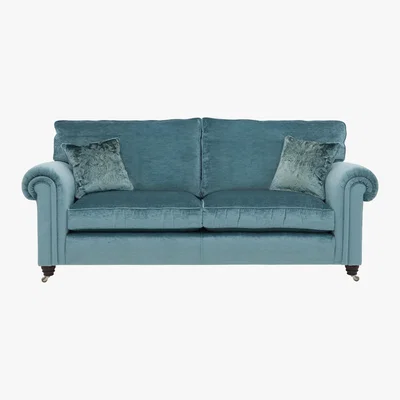Furniture Village Duresta - Chelsea Village 3 Seater Fabric Sofa - Teal