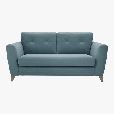 Furniture Village The Lounge Co. - Hermione 2.5 Seater Fabric Sofa - Blue