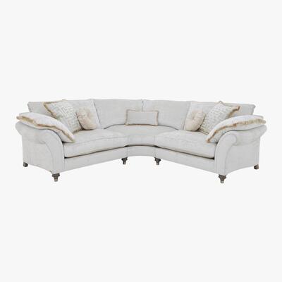 Furniture Village Duresta - Princeton Small Fabric Corner Sofa - Cream