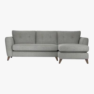 Furniture Village The Lounge Co. - Hermione Fabric Corner Sofa with Chaise End - Grey
