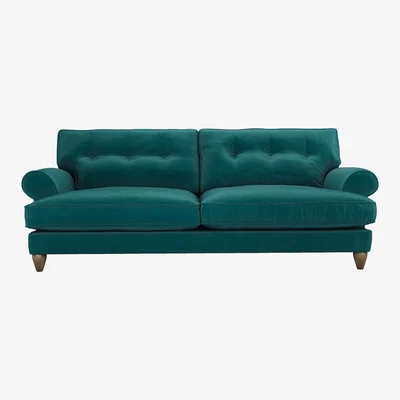 Furniture Village The Lounge Co. - Bronwyn 4 Seater Fabric Classic Back Sofa - Teal