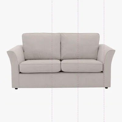 Furniture Village Mimi 3 Seater Fabric Sofa - Beige