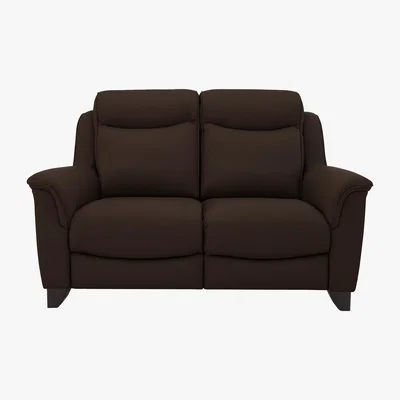 Furniture Village Parker Knoll - Manhattan 2 Seater Leather Sofa - Brown