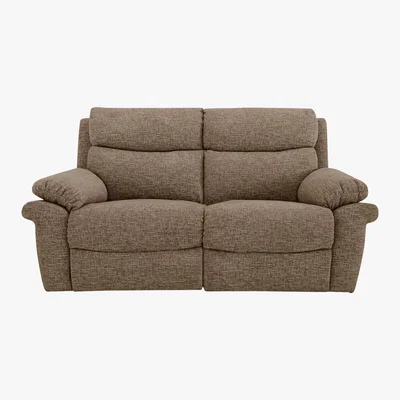 Furniture Village Comfort Story - Verse 2 Seater Fabric Manual Recliner Sofa - Brown