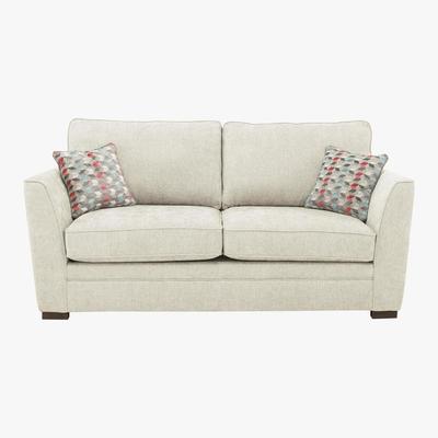 Furniture Village The Delight 2 Seater Classic Back Fabric Sofa - Cream - By Furniture Village