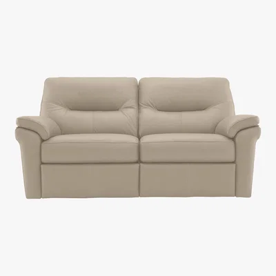 Furniture Village G Plan - Seattle 2.5 Seater Leather Manual Recliner Sofa