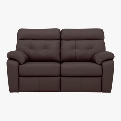 Furniture Village G Plan - Miller 2 Seater Leather Power Recliner Sofa - Brown